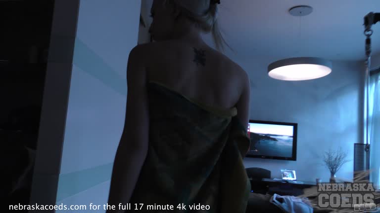 Really Hot And Tiny Blonde Alone At Home Masturbating With A Dildo And Doing Her Thing