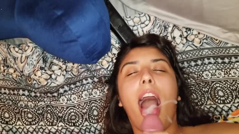 Homemade Julie Swallows Cum