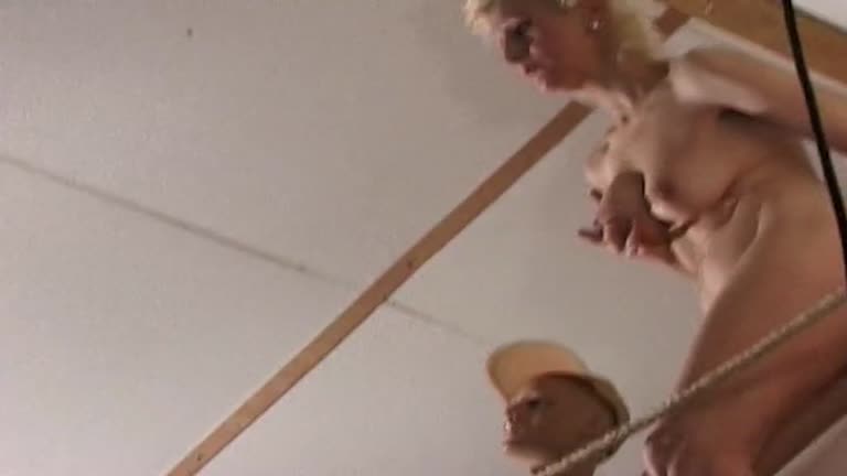 Blonde Mature Gets Gangbang