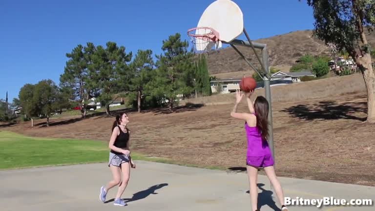 Britney Blue Goes Lesbo After Basketball Play