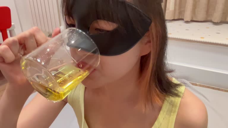 Submissive Asian Slut Drinking Piss - Debbie Pam