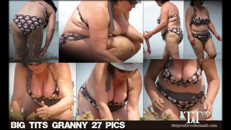 Huge Tits Grannies And Matures At The Beach