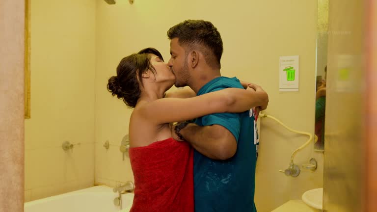 Sanjana Caught In The Bathroom And Fucked Hard