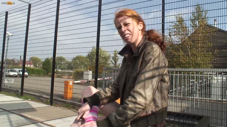 Dutch Redhead Wants To Smoke A Joint But Smokes Cock Instead