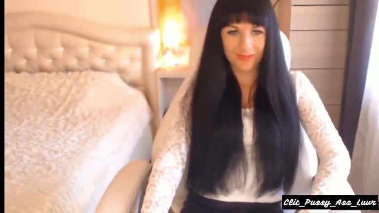 JuliannaSmiles Aka Tamarra Roman Chair Sexy White Lingerie & Stockings Tease