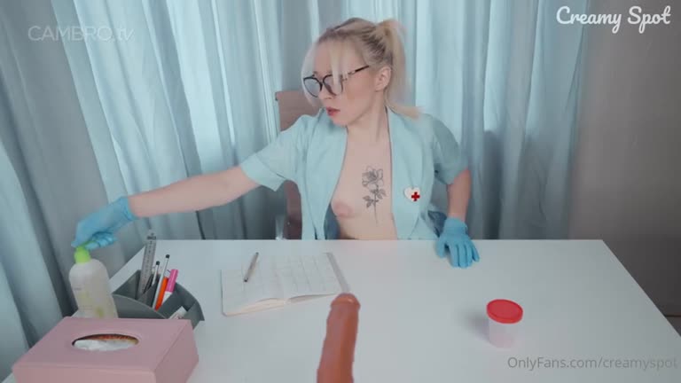 Creamy Spot - Nurse Gets Filled With Fake Cum
