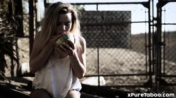 Homeless girl Aubrey Sinclair picked up and fucked