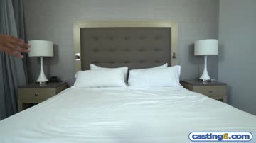 Outgoing latina amateur teen enjoys sex at a fake casting