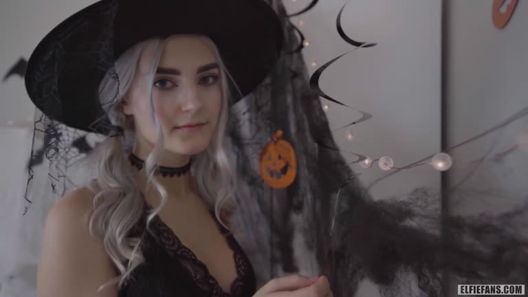 Eva Elfie Cute Horny Witch Gets Facial And Swallows Cum (2020)
