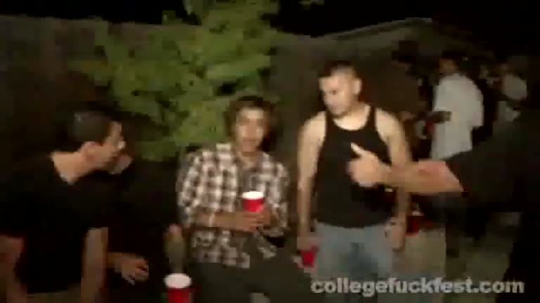 College Whore Doggystyled At Frat Party