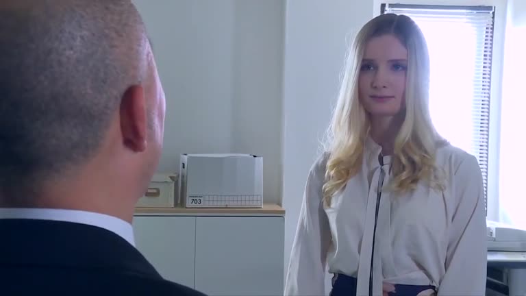 Emma Lawrence- Married Woman Secretary With Hot Kissing & Fucking In Boss’s Office That Ends In Creampie