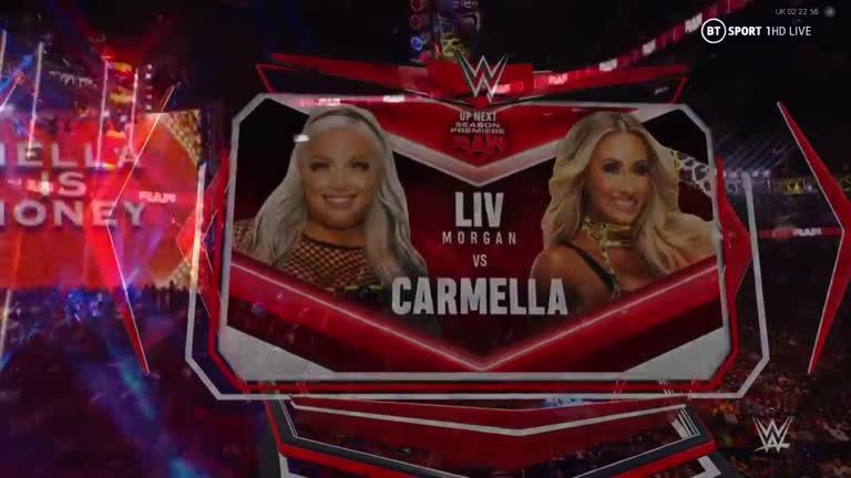The Most Beautiful Women In Of Wwe Me Carmella Entrance With New Theme Song