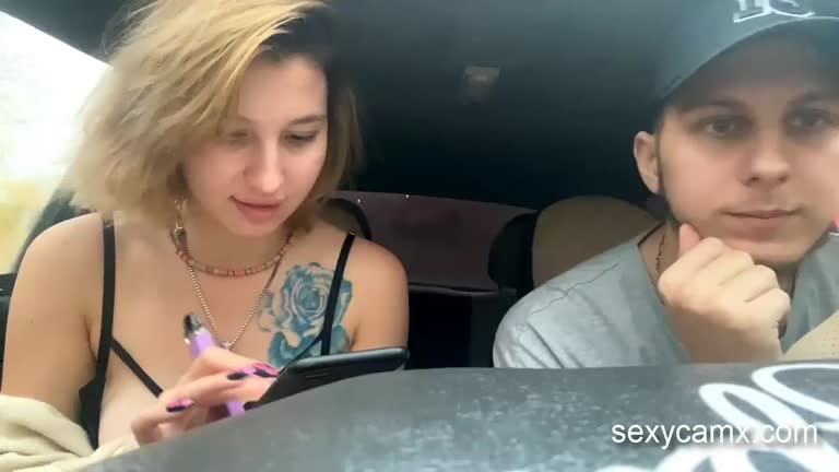 Slutty Blonde Gets Creampied After Riding Her Friends In Car Live At Sexycamx